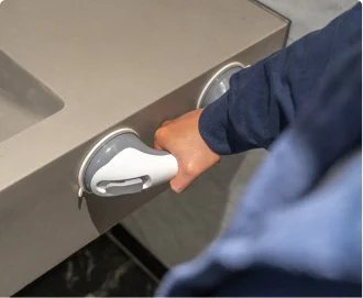 Nahaufnahme der Verriegelungshebel