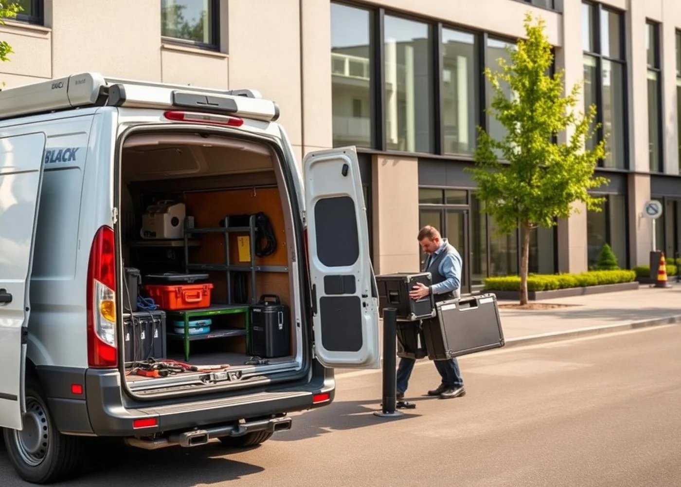 Servicefahrzeug im Vor-Ort-Einsatz